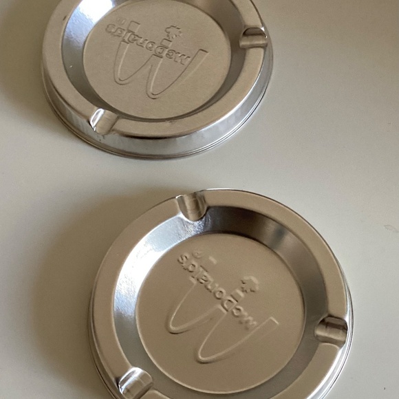 Vintage Aluminum McDonald’s Ashtrays x2 - Picture 2 of 6